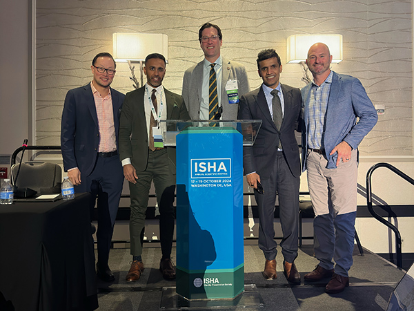 Dr. Benjamin Domb had the honor of presenting the latest techniques for labrum reconstruction and repair at the ISHA Hip Preservation Society meeting in Washington, DC